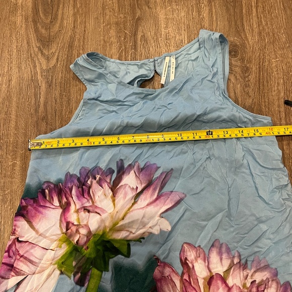 Anthropologie Photorealistic Silk Sleeveless Dress - Picture 4 of 9